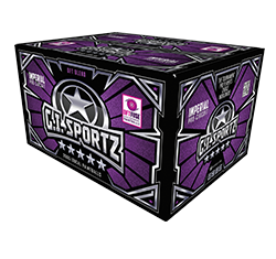 G.I. Sportz 5 Star Tournament Grade Paintballs - Box three quarter view